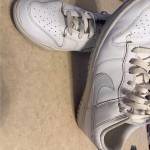 Men 10.5 Nike Dunk Low White Sneakers